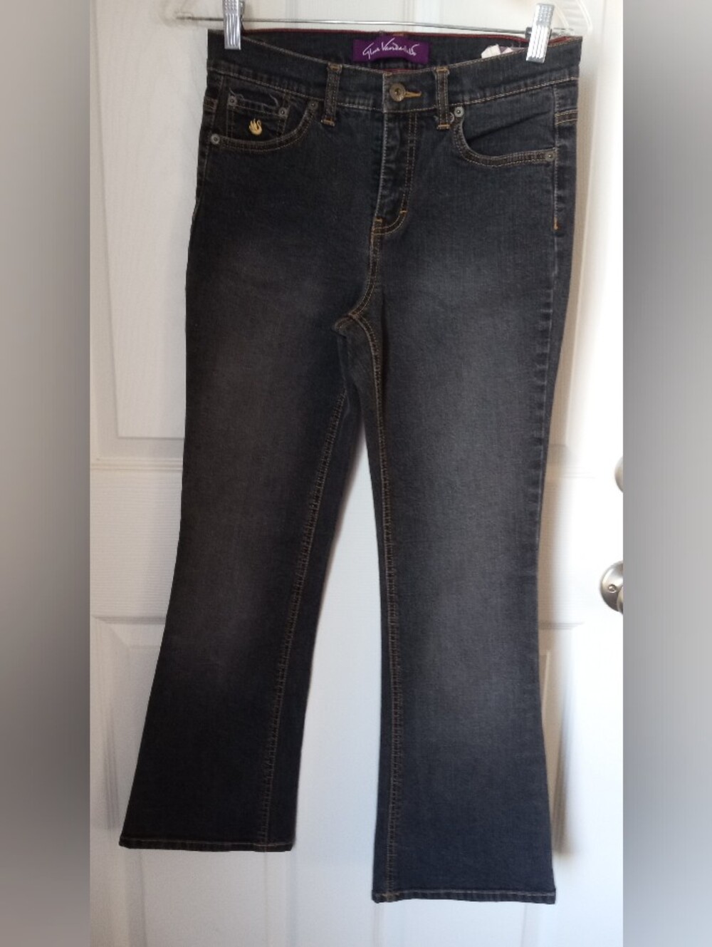Gloria Vanderbilt Dark Gray Flared Jeans